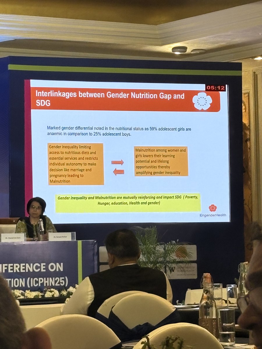 Dr. Ajay Kumar Khera, Country Representative, EngenderHealth India, New Delhi, spoke on “Accelerating SRHR and Gender in the Context of SDGs.” 🌍

He highlighted how malnutrition, gender nutrition gaps, and high prevalence of anemia reflect ongoing gender inequality.