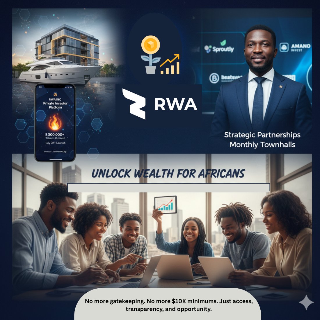 Aduragbemi_24's tweet image. 1/ 🔥 $RWAINC isn’t just another token—it’s a movement. Real-world assets (RWAs) are the future, and this project is making them accessible to everyone. 

From startups to yachts, they’re tokenizing it all.
#RWAINC @RWA_Inc_  #TokenizedAssets @kevinyunai