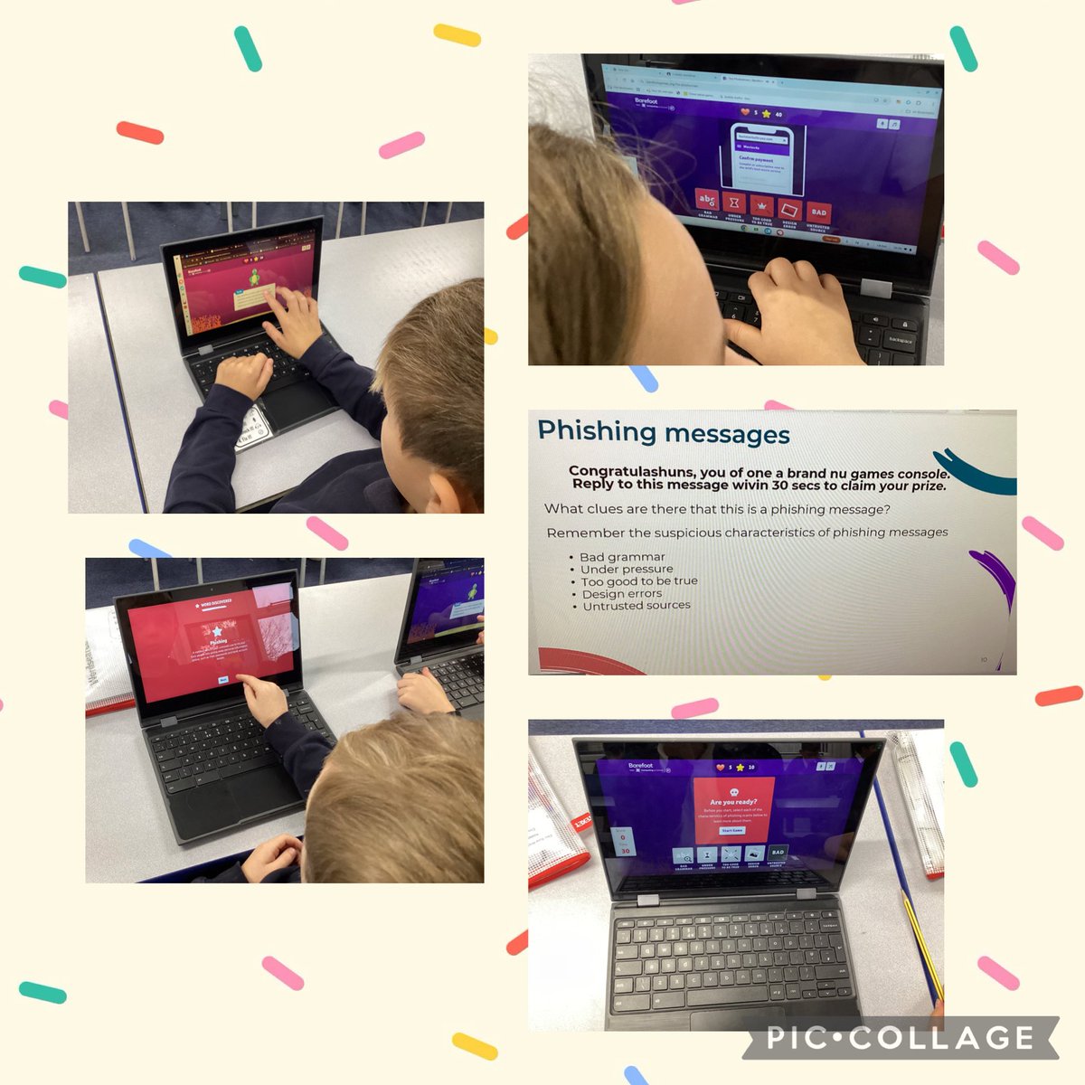 CamblesSchool's tweet image. We learnt lots today in Team Koalas about e-safety and phishing with #BarefootComputing #CamblesforthComputing
