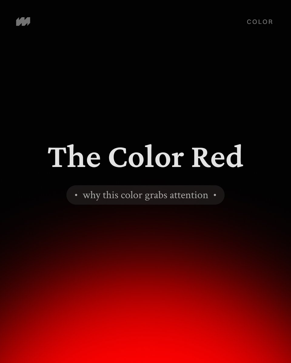 manka_design's tweet image. The Color Red
A symbol of intensity, passion, and danger. It embodies life and destruction — energy in motion.
Conflict: struggle and chaos.
Warning: the color that stops us, commands attention, and signals risk.

#Red #Symbolism #ColorMeaning