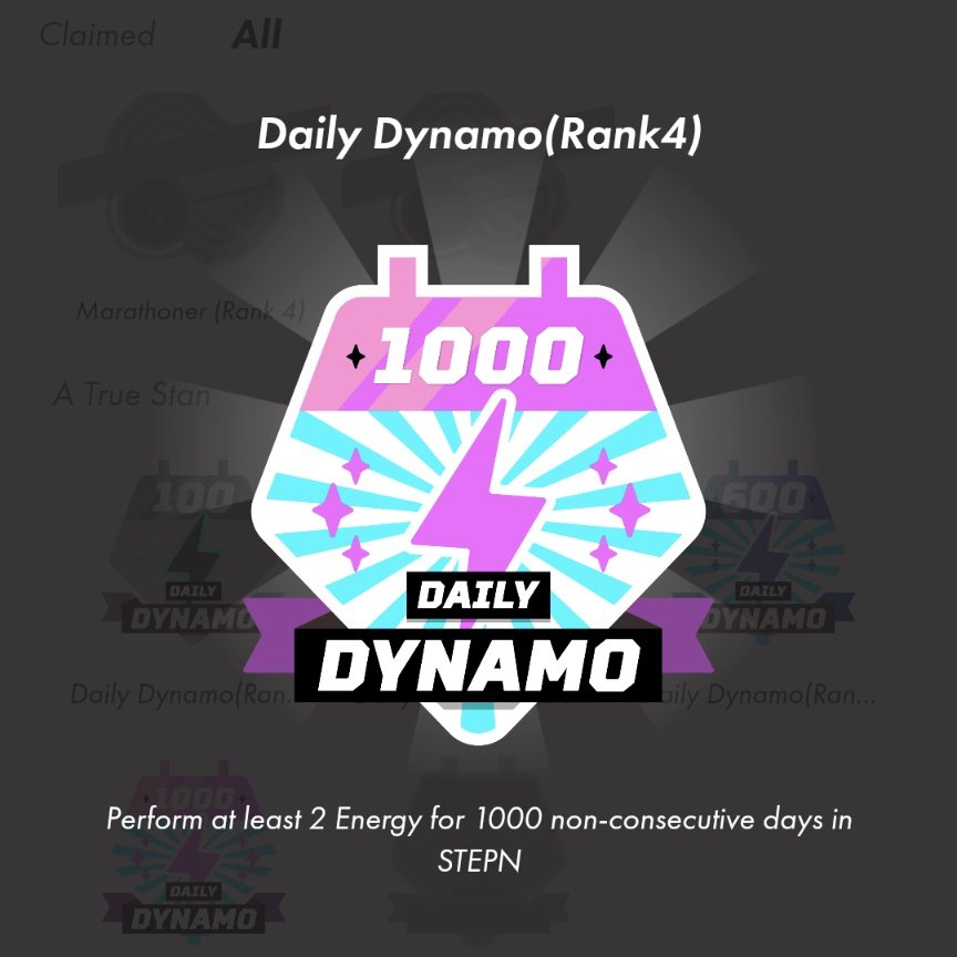walkingminechan's tweet photo. @Stepnofficial Rank 4でした。次は2000日!
#STEPN #DailyDynamo https://t.co/Ewk9wlzwgl