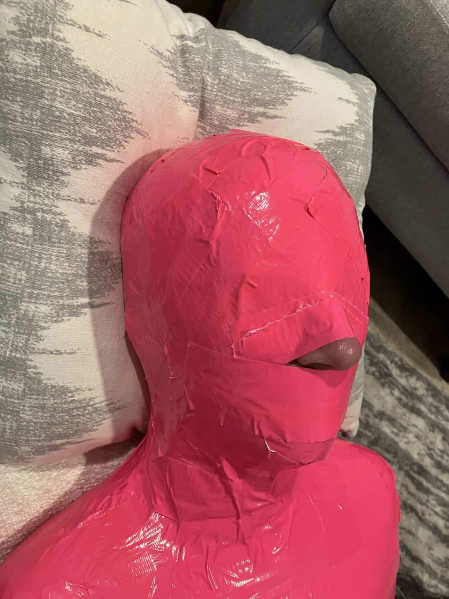 Wrapped head to toe in pink duct tape. Mouth taped shut. Sealed inside with my soaked diaper. Unable to move an inch. Unable to speak. Literally the only thing I could do was wet my diaper more. Eventually I didn’t have a choice in that either.