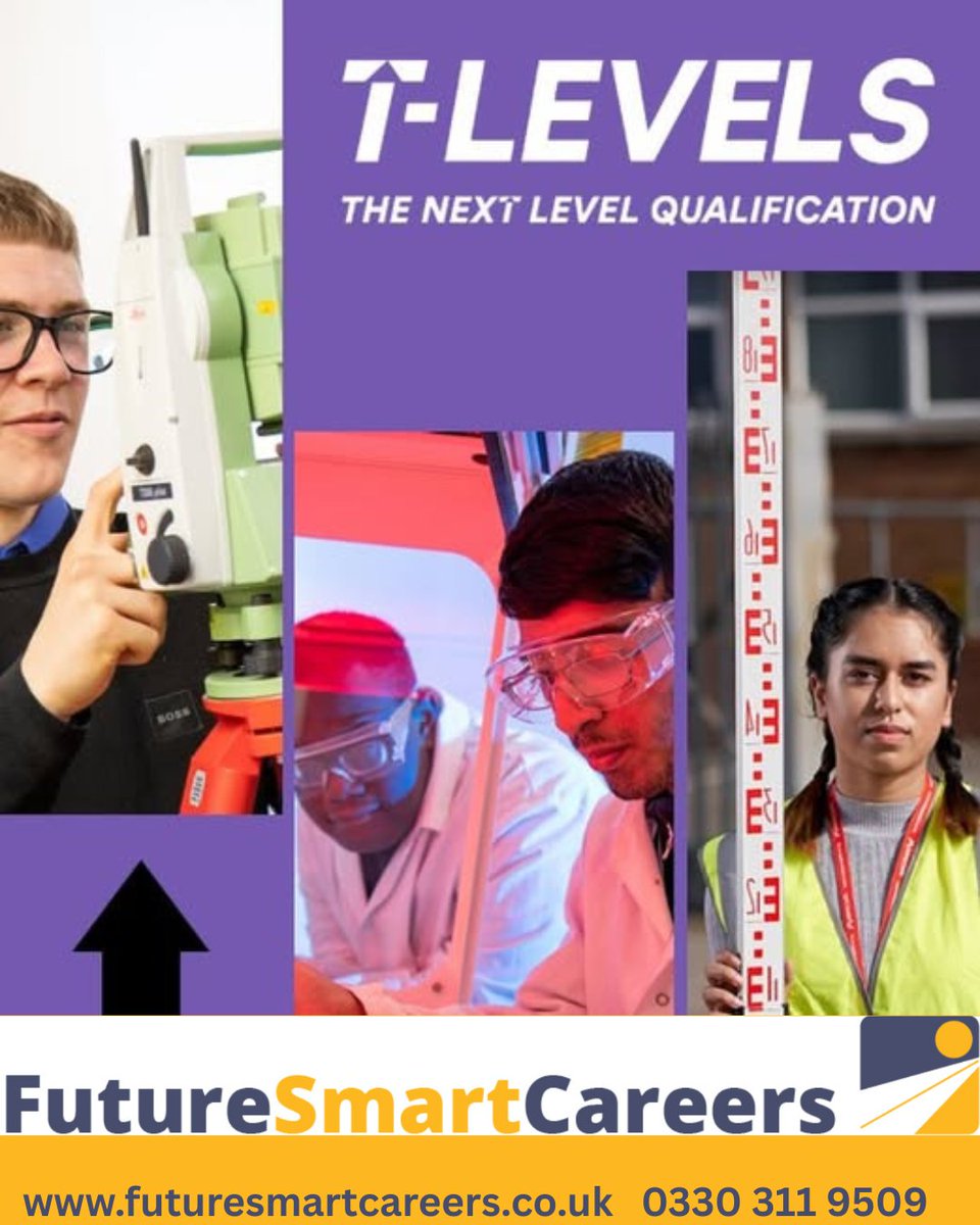 13th - 17th October 2025 marks #TLevelsWeek 🎉

A #TLevel is a two year technical course, co-developed with employers, combining classroom learning with industry placements to build real skills and experience.  It is an alternative to an A Level.

#TLevels #tlevelhero