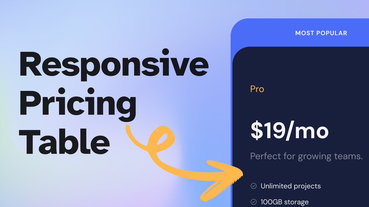 adipurdila's tweet photo. Learn how to design a responsive pricing table in Figma — with desktop + mobile versions, Auto Layout, and clean hierarchy.

Part of my UI Pattern Series for quick, practical builds.

👉 Watch here: https://t.co/W0Qz5qTWfh

#Figma #UIDesign #Skillshare https://t.co/6J5zO201jX