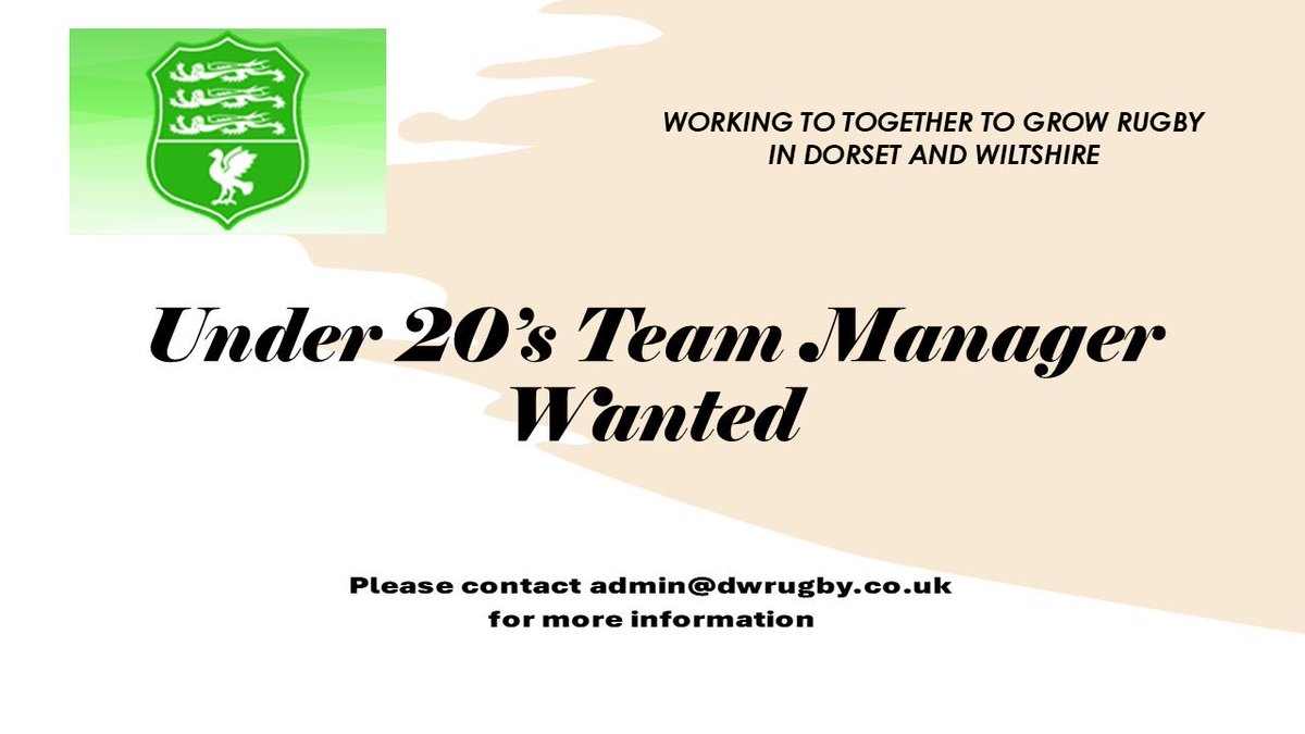 Dorset & Wilts RFU (@dorsetwiltsrfu) on Twitter photo 