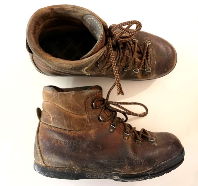 These boots were worn by Rev. Dr. Inderjit Bhogal, a retired Methodist minister with Sikh roots. Inderjit wanted to improve understanding and friendship between those of different faiths, and he wore them on protest marches supporting cultural understanding. #BlackHistoryMonth
