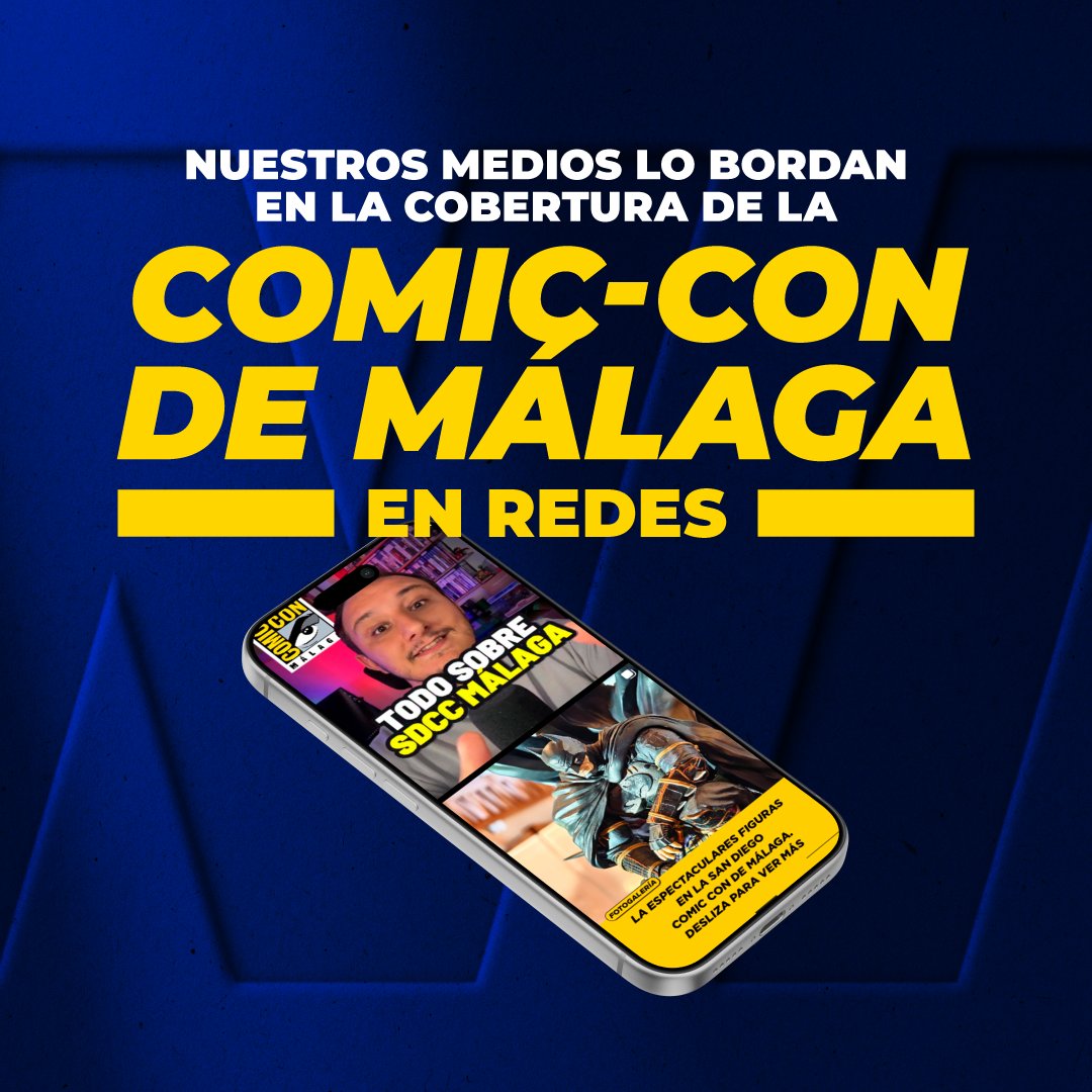 WebediaES's tweet image. Nuestros medios lo bordan con la cobertura de la pasada Comic-Con de Málaga en redes!

@SensaCine y @3djuegos fueron medios oficiales del evento, y las piezas que publicamos en las diferentes plataformas con presencia editorial generaron 8,4M de views. 

🚀 ¡Enhorabuena equipo!🚀