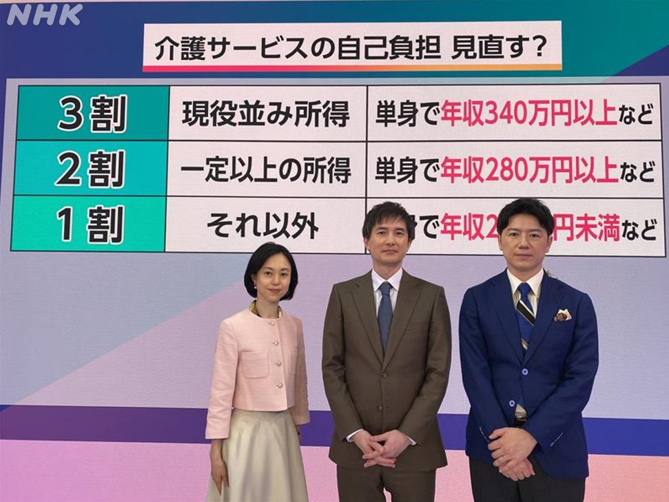 伊藤海彦です。
今週のウイークリーキャスターは社会部の牛田正史デスクです。
きょうは牛田さんの専門、介護保険についてお伝えしました。

介護保険制度について質問をお寄せください。
あすお答えする予定です。

メールはこちらから📮
nhk.jp/g/ts/J16986GZ3…