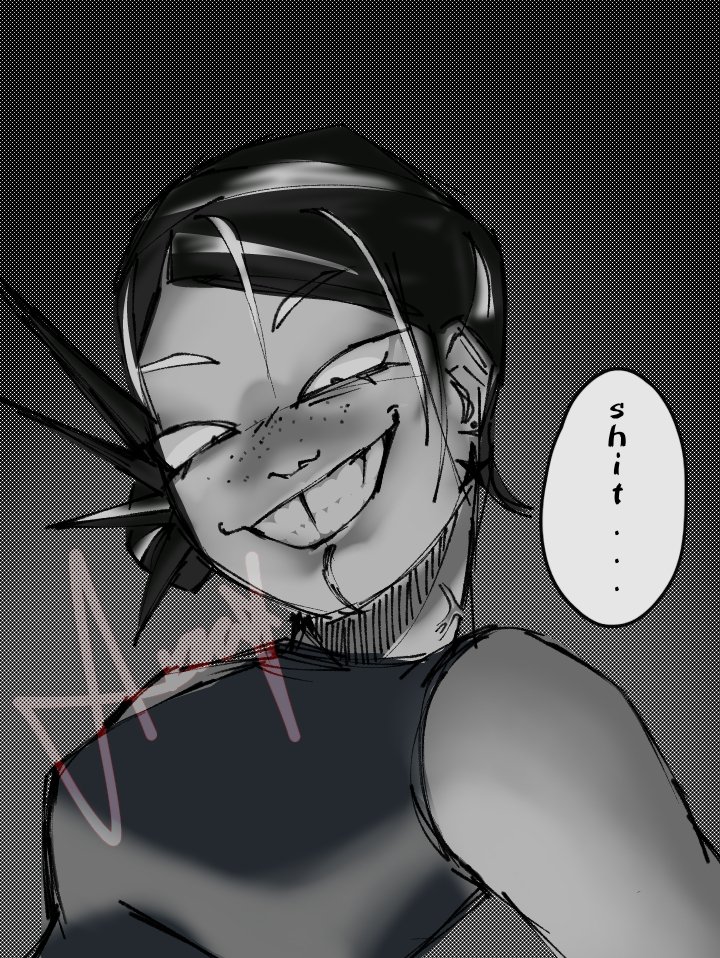 uploading it here before tiktok cuz im insane so heres a redraw of my #mhaoc that no longer seems from #mha ok yeah