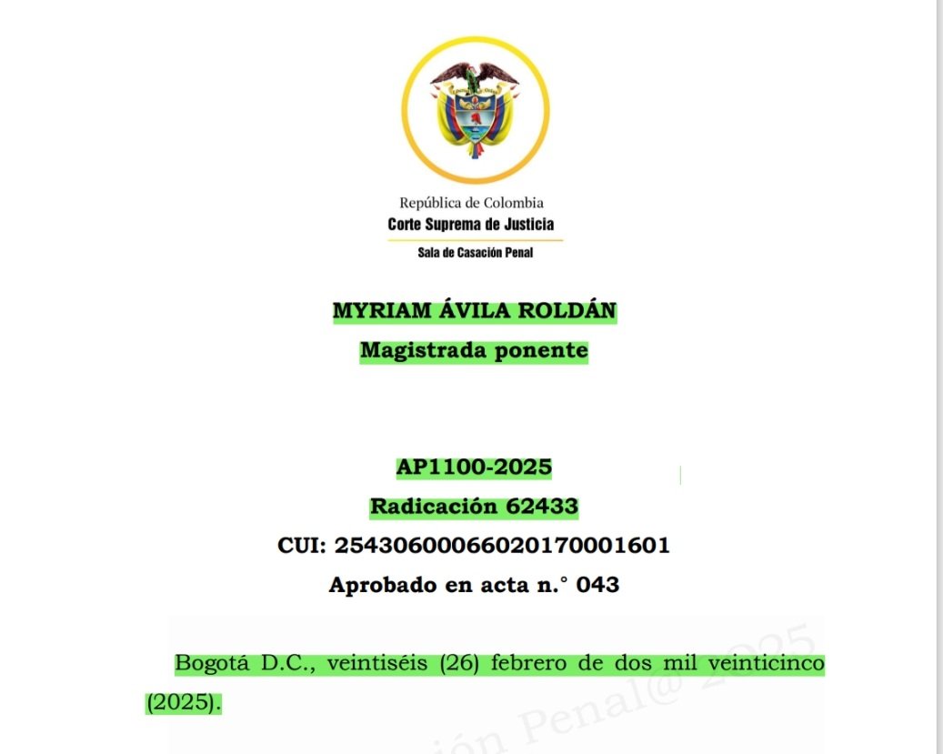 📌 | Derecho Procesal Penal. 𝐃𝐄𝐂𝐈𝐒𝐈𝐎́𝐍 𝐃𝐄 𝐍𝐔𝐋𝐈𝐃𝐀𝐃 𝐕𝐬. 𝐑𝐄𝐕𝐈𝐂𝐓𝐈𝐌𝐈𝐙𝐀𝐂𝐈𝐎́𝐍 𝐃𝐄𝐋 𝐌𝐄𝐍𝐎𝐑 𝐕𝐈́𝐂𝐓𝐈𝐌𝐀 𝐃𝐄 𝐕𝐈𝐎𝐋𝐄𝐍𝐂𝐈𝐀 𝐒𝐄𝐗𝐔𝐀𝐋. Providencia AP1100-2025. Radicado 62.433. Pág. 16 a 19 ⬇️