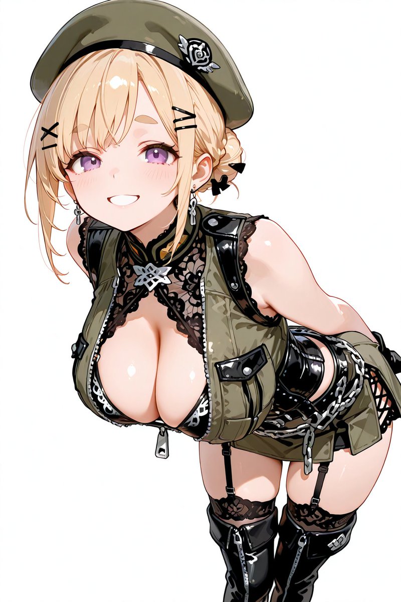 muimuityan_ai's tweet image. お褒め頂いたのでまたまたレースミリタリーベストっ子です。
とても可愛いです。
プロンプトALTにあります。
どうぞお使い下さいな。
※二人共同じプロンプトです。
おぺえが見えるか見えないかはAIさんの気分次第みたいです。…