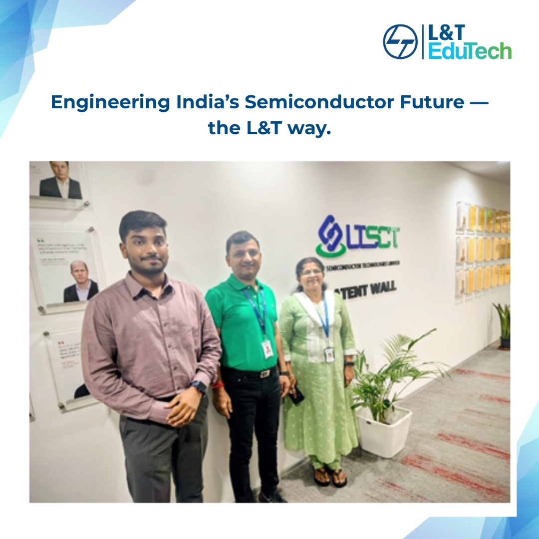lntedutech's tweet image. Bridging the gap between academia and industry, L&amp;amp;T EduTech and L&amp;amp;T Semiconductor Technologies (LTSCT) are working together to create a new generation of project-ready semiconductor engineers. 
#LnTEduTech #LTSCT #LnT #LarsenandToubro #Semiconductor #SemiConIndia #Skilling