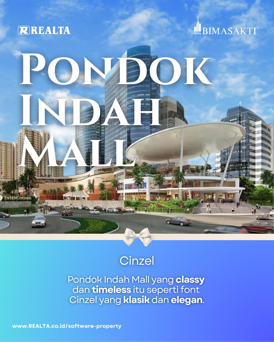 Realta_OneSol's tweet image. Kalau mall diibaratkan font, bakal jadi apa? 
Setiap mall punya vibes: elegan, santai, colorful—kayak font di desain, karakter &amp;amp; tampilannya nunjukin identitas
Font &amp;amp; mall favoritmu apa? Yuk komen 😄
#Bimasakti #PropertiTertata #SmartProperty #MallJakarta #DigitalSolution #Realta