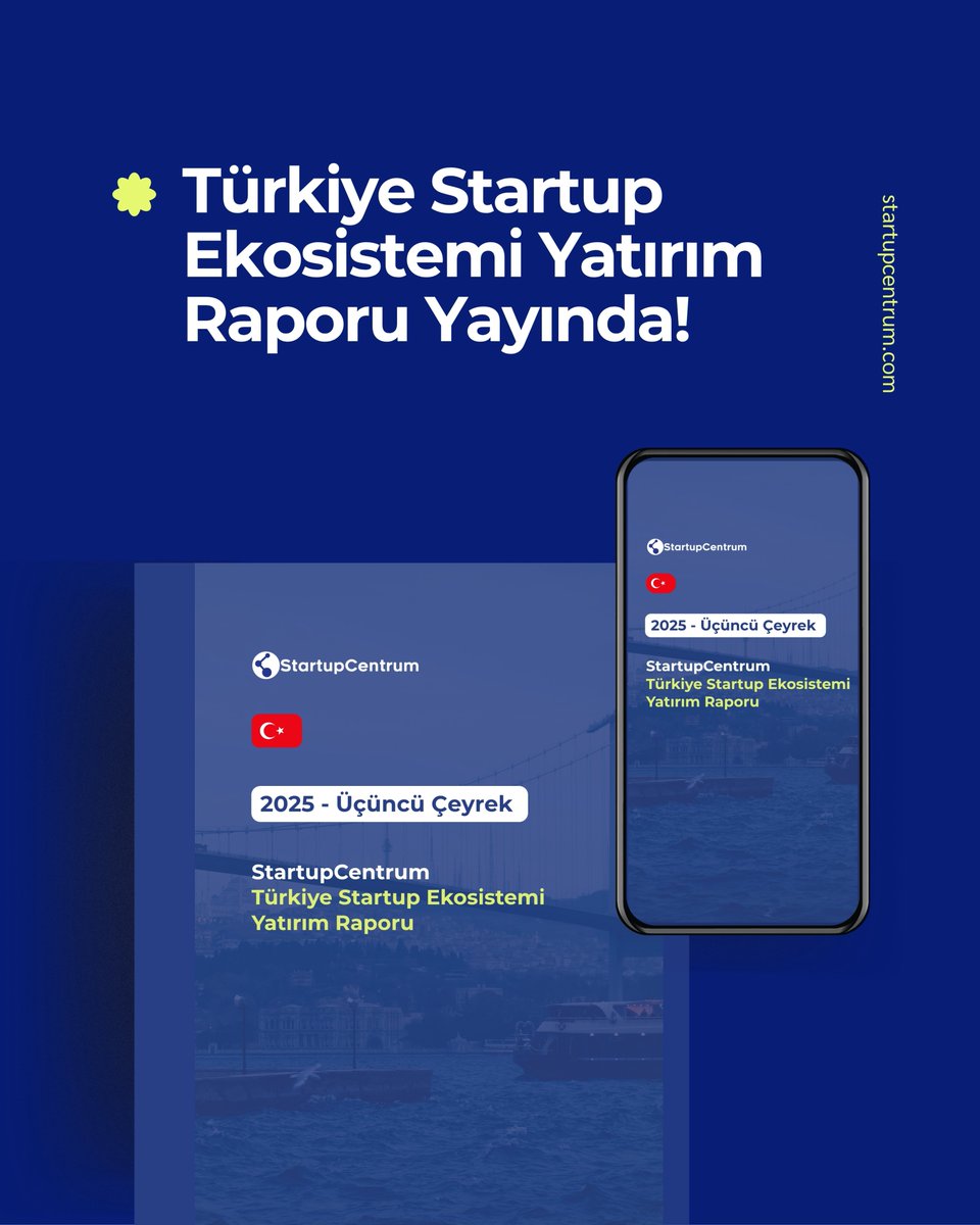 📌 StartupCentrum 2025 Üçüncü Çeyrek Türkiye Startup Ekosistemi Yatırım Raporu Yayında!

🔗 2025’in üçüncü çeyreğine dair tüm veriler; bireysel, kurumsal ve yabancı yatırımcı profilleri, kitle fonlama ve daha fazlası detaylarıyla raporda: startupcentrum.com/tr/rapor/2025-…