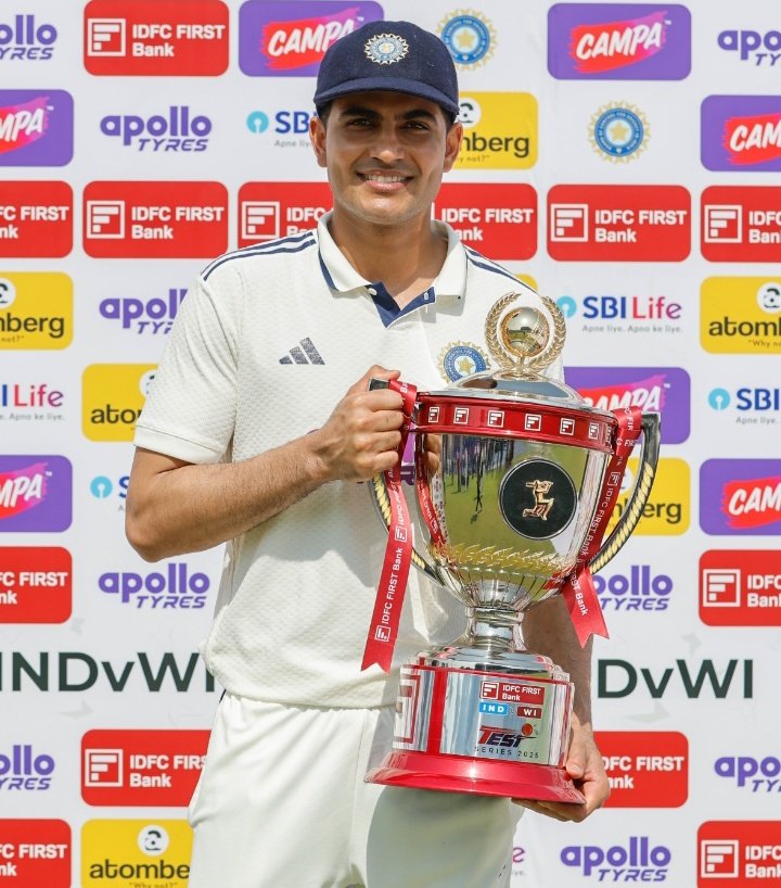 Shubmanforever's tweet image. 1st Test Series Won By Our Captain Shubman Gill, Had A Very Good Series Hope This Continues More And More And India Winning All Series In The Captaincy Of Shubman Gill... 🏏🥳🎉, My Gillu Won 🎉🥹

#ShubmanGill𓃵 #INDvsWI