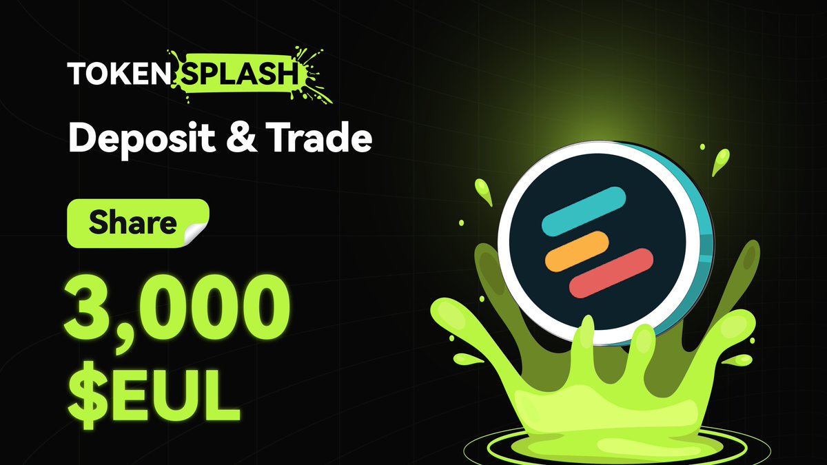 BitunixOfficial's tweet image. 🚀 Trade & Win 3,000 $EUL! 🎉
@eulerfinance is live on #Bitunix Token Splash!
Deposit, Trade & Earn — Share the 3,000 $EUL prize pool!
Join here 👉 bitunix.com/token-splash/d…