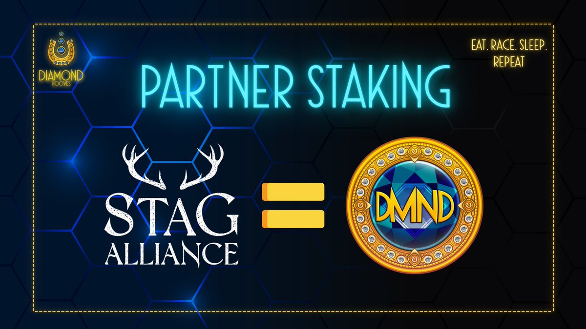 🐎Partnership Alert!
<a href="/StagAlliance/">Stag Alliance | Elderworld</a> x <a href="/DiamondHoovesio/">Diamond Hooves</a> 
Staking goes live Oct 21, 2025 💎
Earn $DMND daily from your Stags on their platform 

💰$DMND sale Oct 15, 16:00 UTC – 19% ICO discount (0.0030 ADA) via CNFT Tools Gold Shield.

🔗diamond-hooves.gitbook.io/diamond-hooves

💬Join the race: