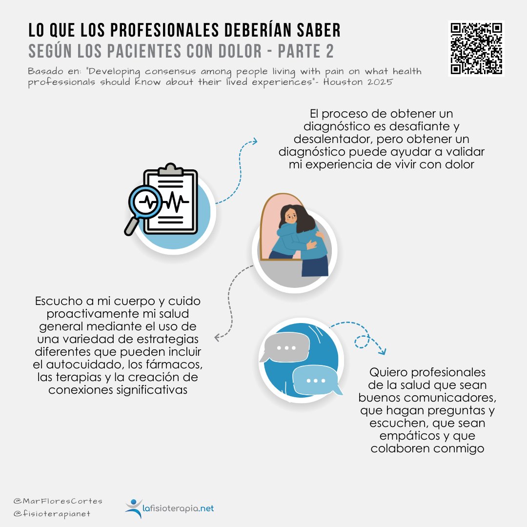 💥 Nuevas infografías: Lo que los fisioterapeutas deberían saber según los pacientes con dolor

✍ Gracias a la colaboración de <a href="/MarFloresCortes/">Mar Flores</a> 

#fisioterapia