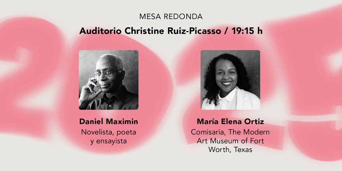 mPICASSOm's tweet photo. 🌍 Este miércoles 15 a las 17 h, 3ª sesión del seminario "El surrealismo y su doble": "Surrealismo transatlántico" 
🎙️ Daniel Maximin y María Elena Ortiz @themodernfw  reflexionan sobre el Caribe, el afrosurrealismo y el arte contemporáneo.
📡 Entrada libre y streaming en directo 👉 https://t.co/2kbwOcOpKq
#museopicassomálaga #SeminarioSurrealismoMPM #Surrealismo #DanielMaximin #MaríaElenaOrtiz #Afrosurrealismo #CulturaMálaga