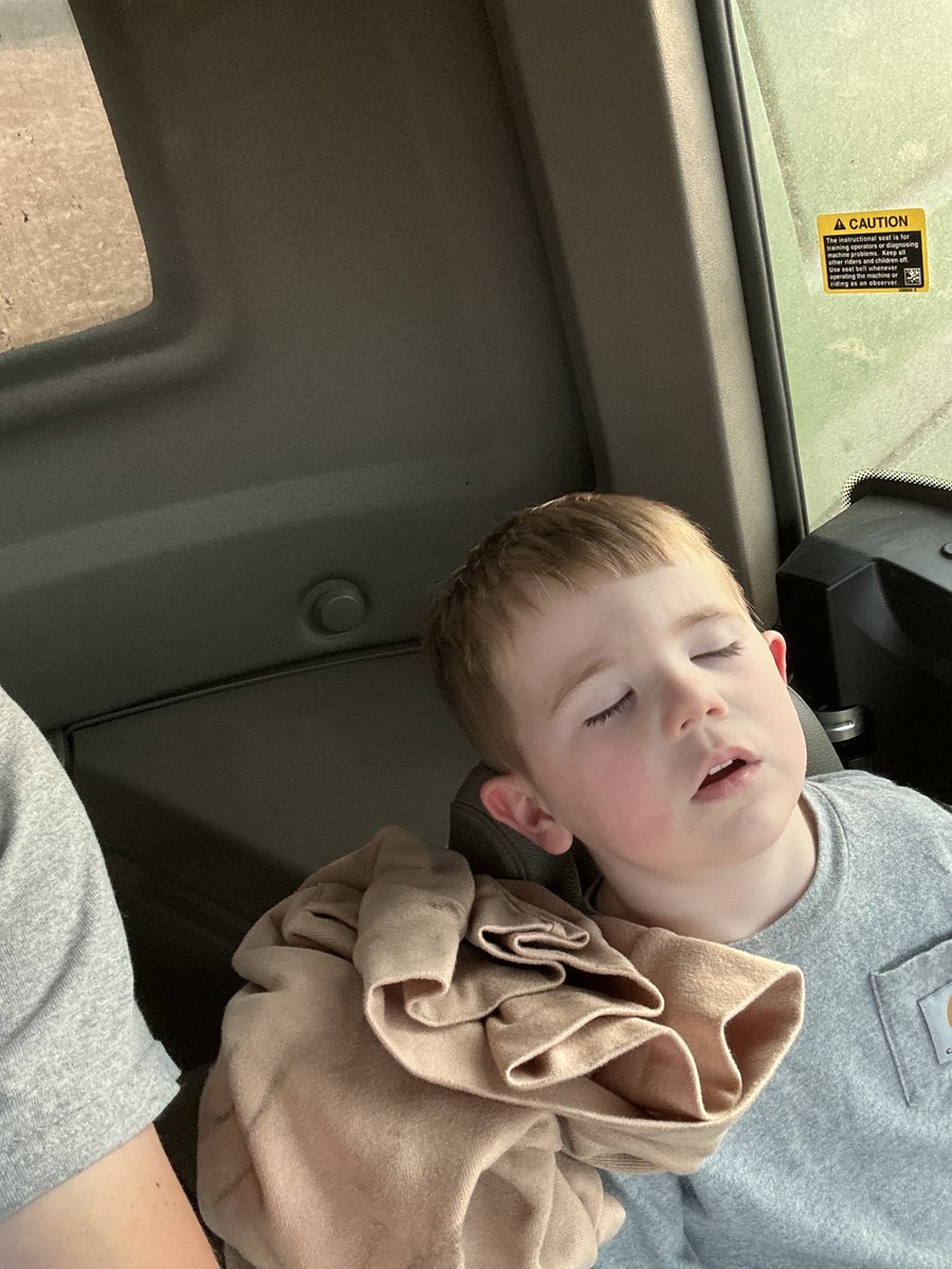 I am jealous of grandson being able to sneek in a combine nap.
