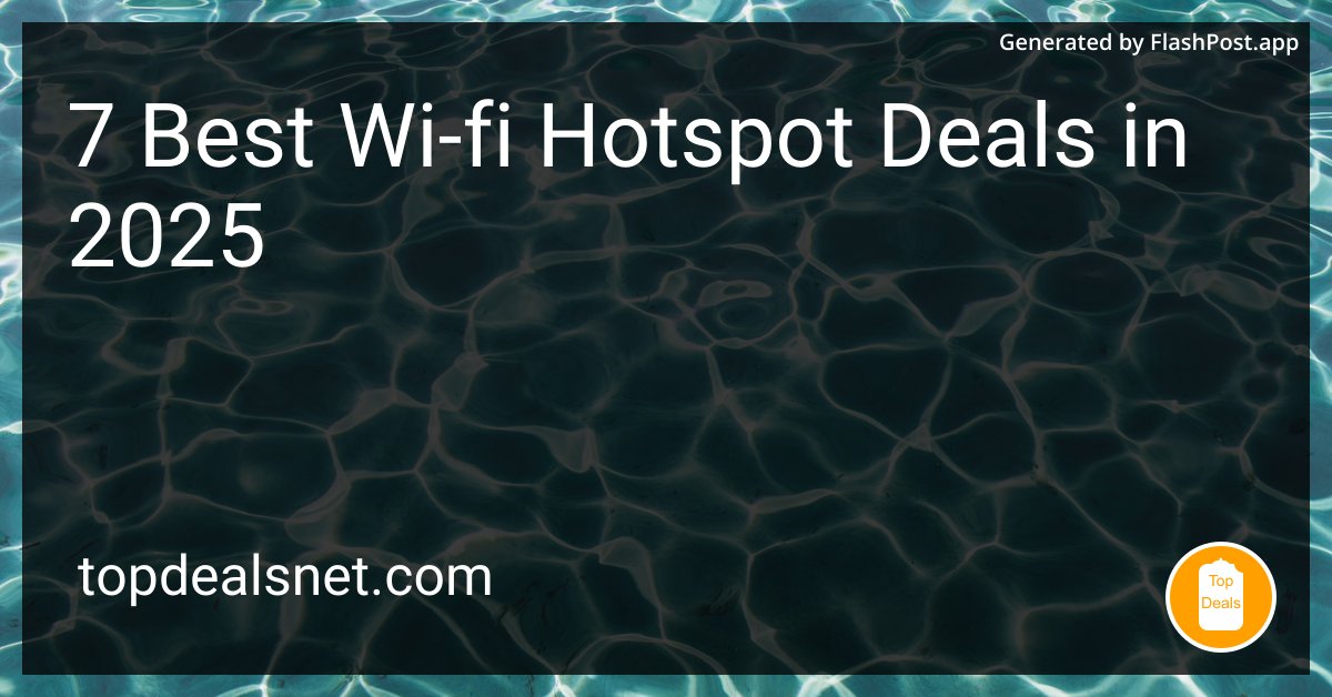 devhubbycom's tweet image. Can I stream my life like a true influencer with these Wi-Fi deals while reality stays intact? 📱✨
Source: topdealsnet.com/blog/best-wi-f…
#HotspotSavings #UnlimitedWiFi #HotspotTech #ConnectOnTheGo #deals #hotspot
