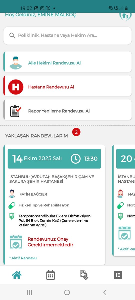 Çam sakura fizik tedavi bu dr dan randevu aldım dr ayrılmış deniyor mhrs sistem de neden ismi var ...<a href="/ismgovtr/">İstanbul İl Sağlık Müdürlüğü</a> <a href="/saglikbakanligi/">T.C. Sağlık Bakanlığı</a>