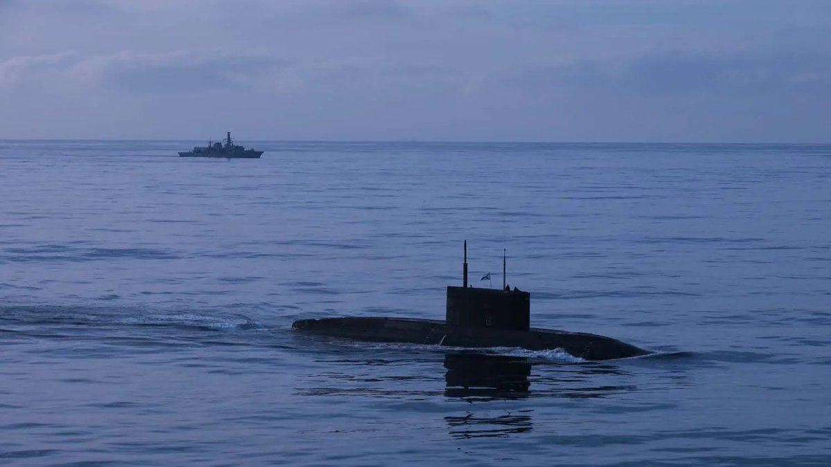 Official confirmation HMS Iron Duke monitored the transit of RFS Novorossiysk through the English Channel last week.

HMS Dagger earlier shadowed the submarine through the Strait of Gibraltar.

(Src: royalnavy.mod.uk)