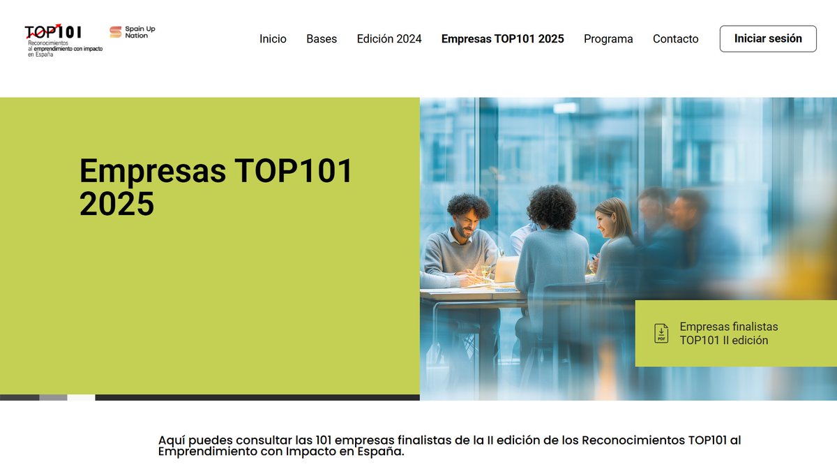🚀 <a href="/civilioeu/">Civilio</a> seleccionada entre las Top 101 Spain Up Nation 2025🎉

Un reconocimiento al emprendimiento con impacto.

📍 Gala nacional: 12 nov, Teatro Romea (Murcia)

🔗 top101spainupnation.com/empresas-top10…

#SpainUpNation #Top101 #GovTech #Innovación #Emergencias #Civilio #Murcia