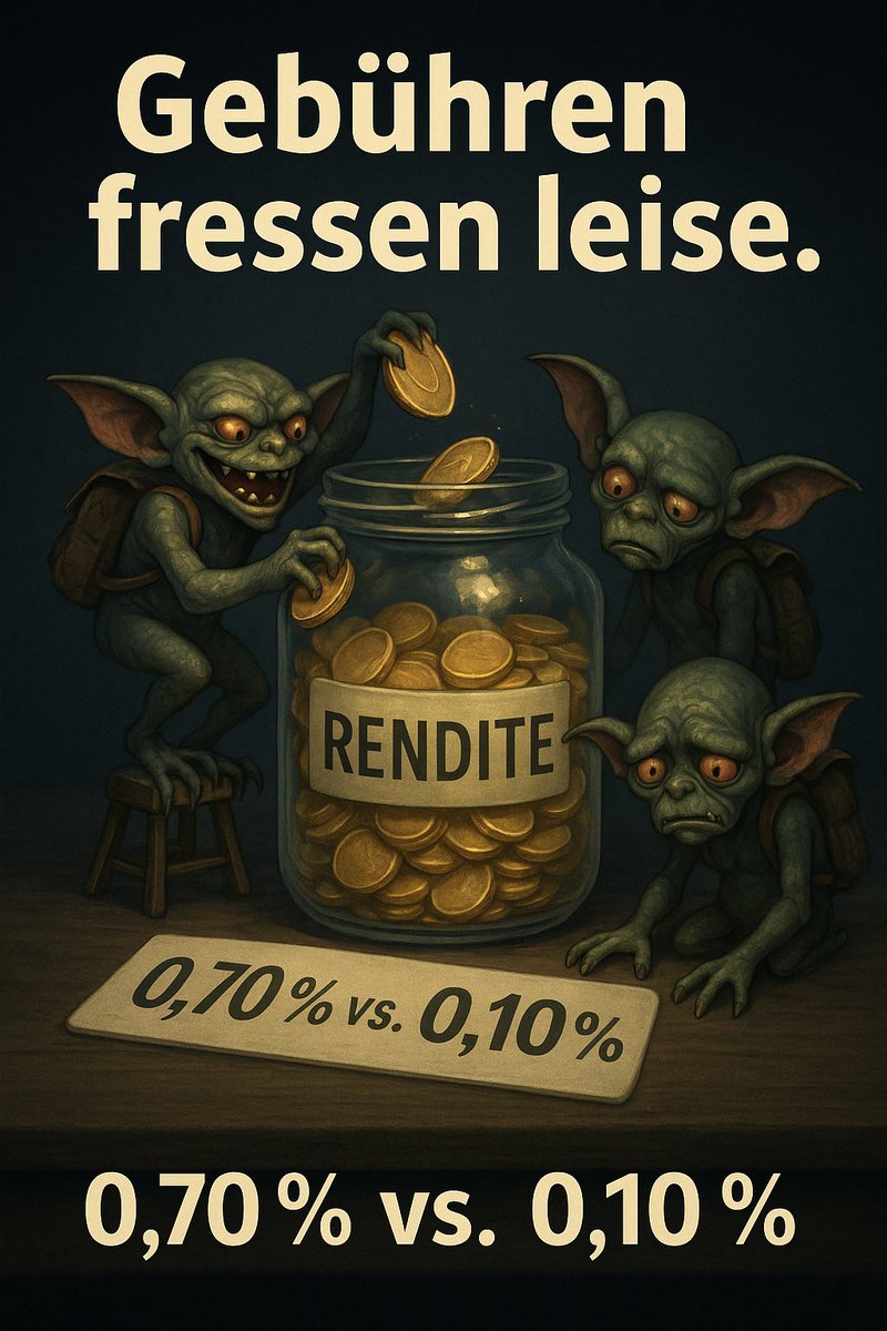 Kosten sind wie ein langsamer Wasserhahn, der die ganze Nacht tropft – morgens ist das Becken leer. 0,70 % gegen 0,10 % klingt nach wenig, frisst dir aber über Jahre richtige Summen weg.

Schau deshalb zuerst auf das, was am Ende übrig bleibt, nicht auf die schönste Broschüre.