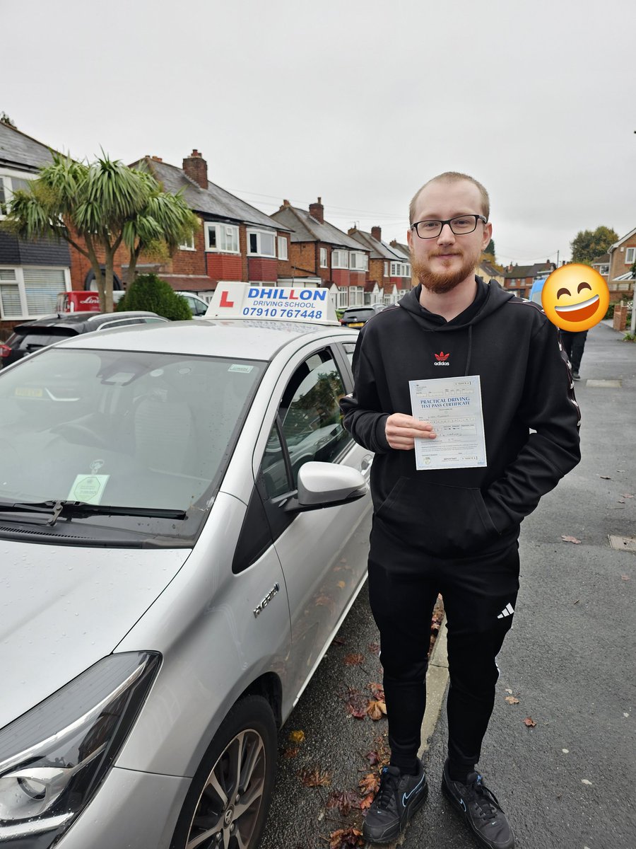 dhillondrivings's tweet photo. Massive congratulations to Liam on passing his practical driving test  with only 2 minors DF at Wednesbury test centre..

https://t.co/fjwBCpc2N4 
#drivinglessons 
#Instructor 
#MANUALdriving 
#automaticdrivinglessons 
#lessons 
#drivingschool 
#crashcourse
#IntensiveCourse https://t.co/5o0IJm5CtI