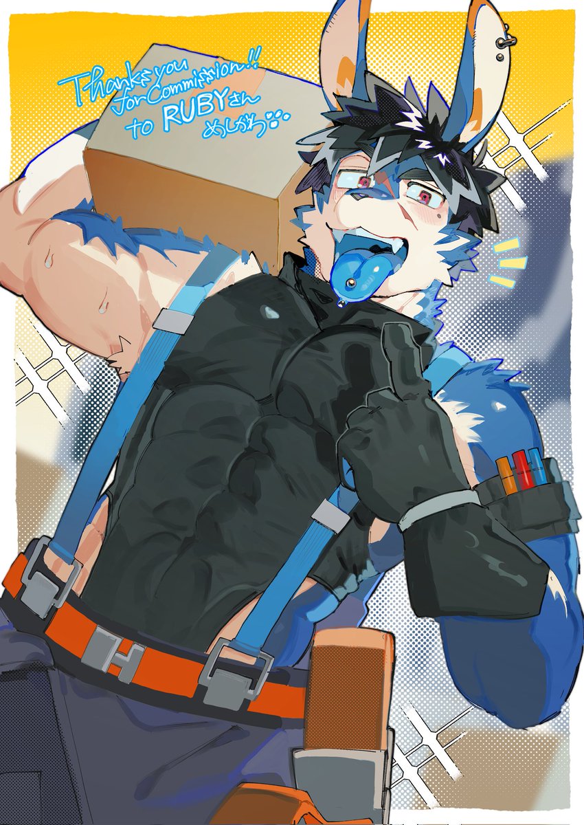 Rubystar64_'s tweet image. 请问是您叫的指定派送员吗？派的有点口渴了呢

🎨：めしかわ