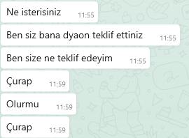 Yok ya düşünmen yeter. Ben onu aldıktan sonra ayama çorap alamazsam o da benim ayıbım olur zaten