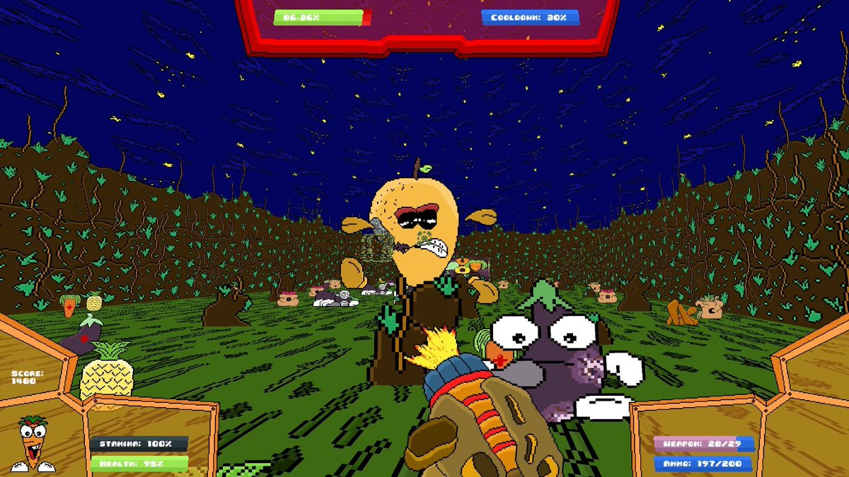 guyzacgfg's tweet image. The ginger weapon is a powerful one and one not to mess with!! @GameMakerEngine @aseprite #gamemakerstudio #gamemaker #aseprite #fps #firstpersonshooter #gaming #shootergames #oldschool #vegoutcrew