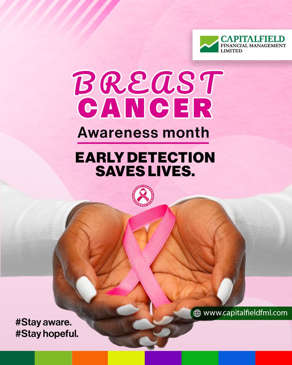 Capitalfieldfml's tweet photo. 🎀Early Detection. Endless Hope. 🎀
A reminder that awareness is the first step to prevention and early detection saves lives. 
#BreastCancerAwareness #EarlyDetectionSavesLives #PinkOctober #StayAware #StayHopeful #CapitalfieldSupports #HealthIsWealth https://t.co/nqs7HssRSp