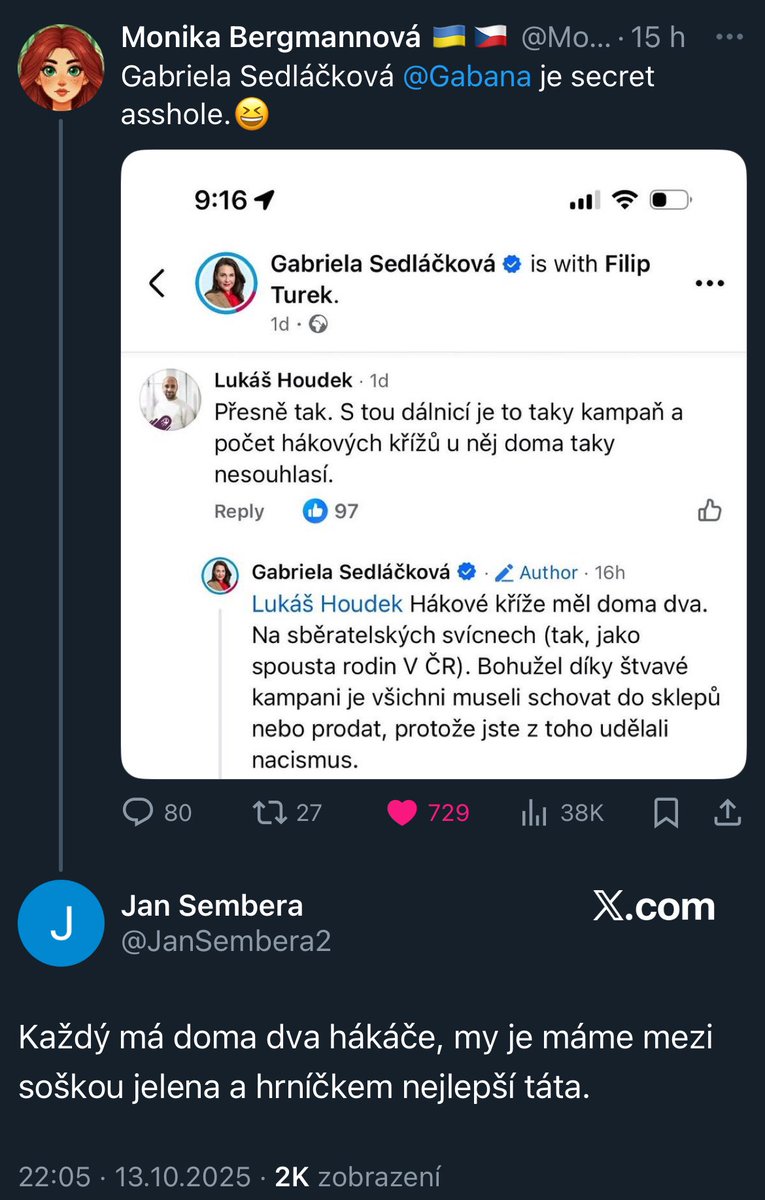 jedlenka (@jedlenka) on Twitter photo Ano, řítíme se do sraček, ale zas je u toho prdel, no ne? <a href="/JanSembera2/">Jan Sembera</a> zabil. Ano, řítíme se do sraček, ale zas je u toho prdel, no ne? <a href="/JanSembera2/">Jan Sembera</a> zabil.