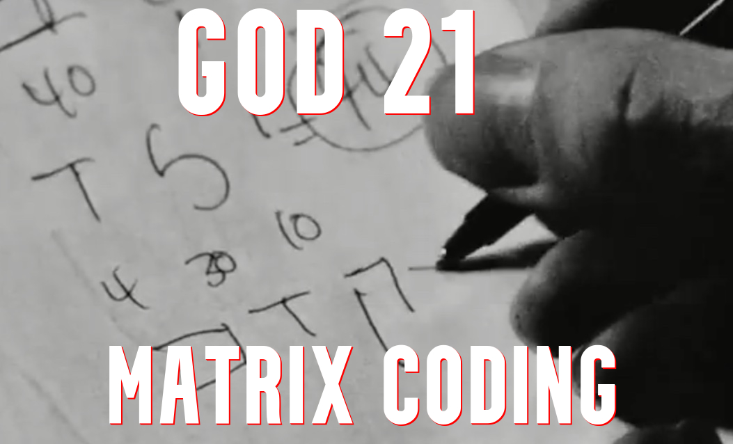 GOD 21 - MATRIX CODING

youtube.com/watch?v=1v2_T3…

This video advances the notion of this reality being built upon some kind of mathematical computer code.
