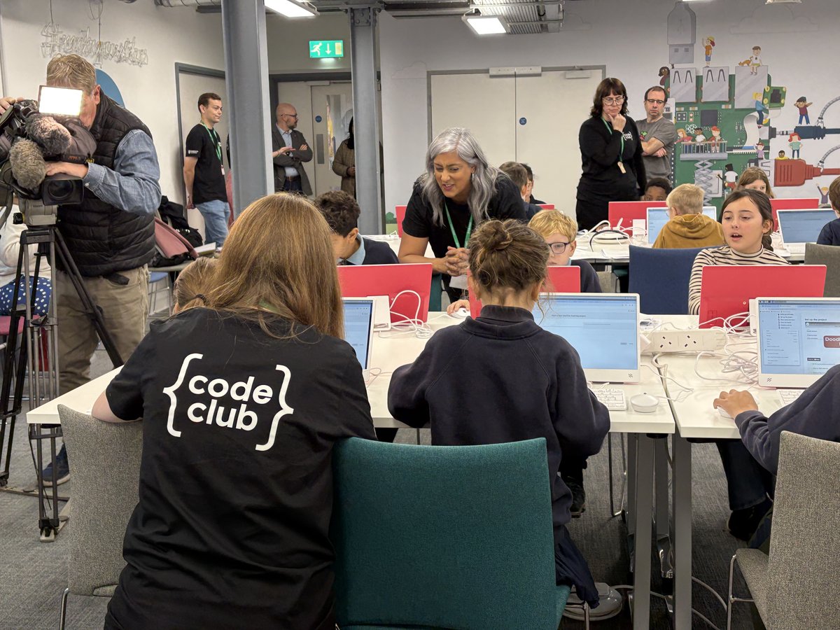 RaspberryPi_org's tweet image. 🎥 This morning we’re excited to welcome local tv crews to one of our Cambridge Code Clubs to see how young people are learning to create with technology and build confidence through coding.
👉 codeclub.org
#CodeClub #BBC #ITV #CodingForKids #LearnToCode #STEM