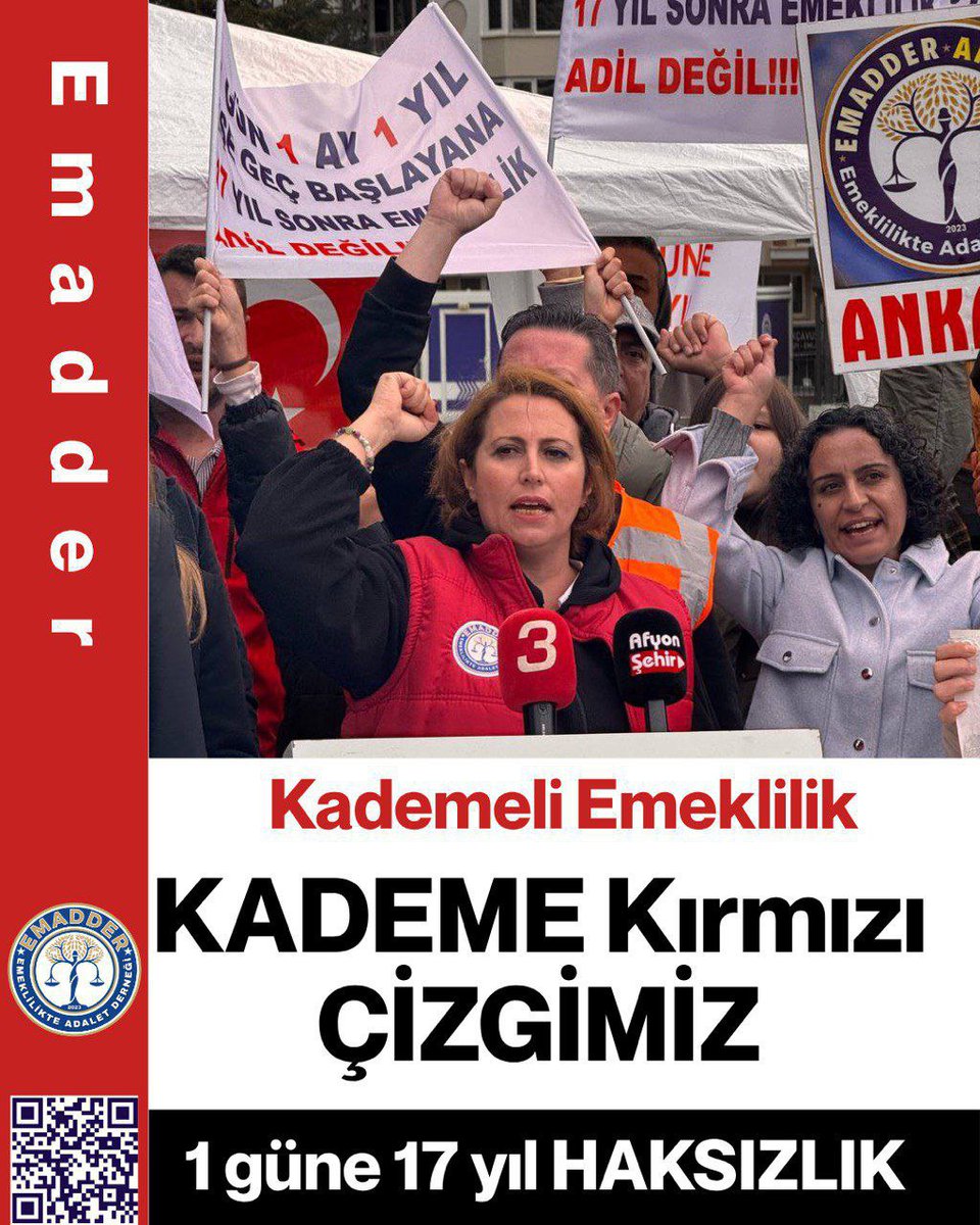 ⚠️ Kademe olmadan adalet olmaz.

⚠️ Kademe olmadan vicdan olmaz.

Çünkü #KademeKırmızıÇizgimiz