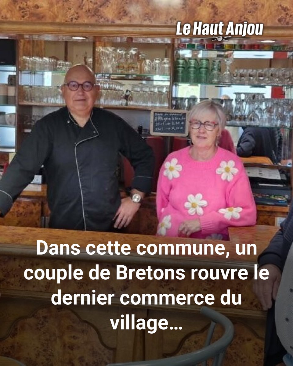 En Mayenne, un couple de Bretons redonne vie au dernier bar-restaurant du village, rouvrant ses portes le 16 octobre. Une nouvelle qui réjouit !
➡️ l.hautanjou.fr/8F
