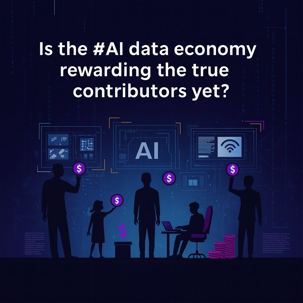 syncora_ai's tweet image. #Data isn’t oil anymore… it’s a shared currency powering the next wave of #AI. But here’s the real question 👇

Who really earns from it? 🤔

The users, the platforms, or the contributors?

At #SyncoraAI, we believe data value should flow both ways. Check more about it here:…