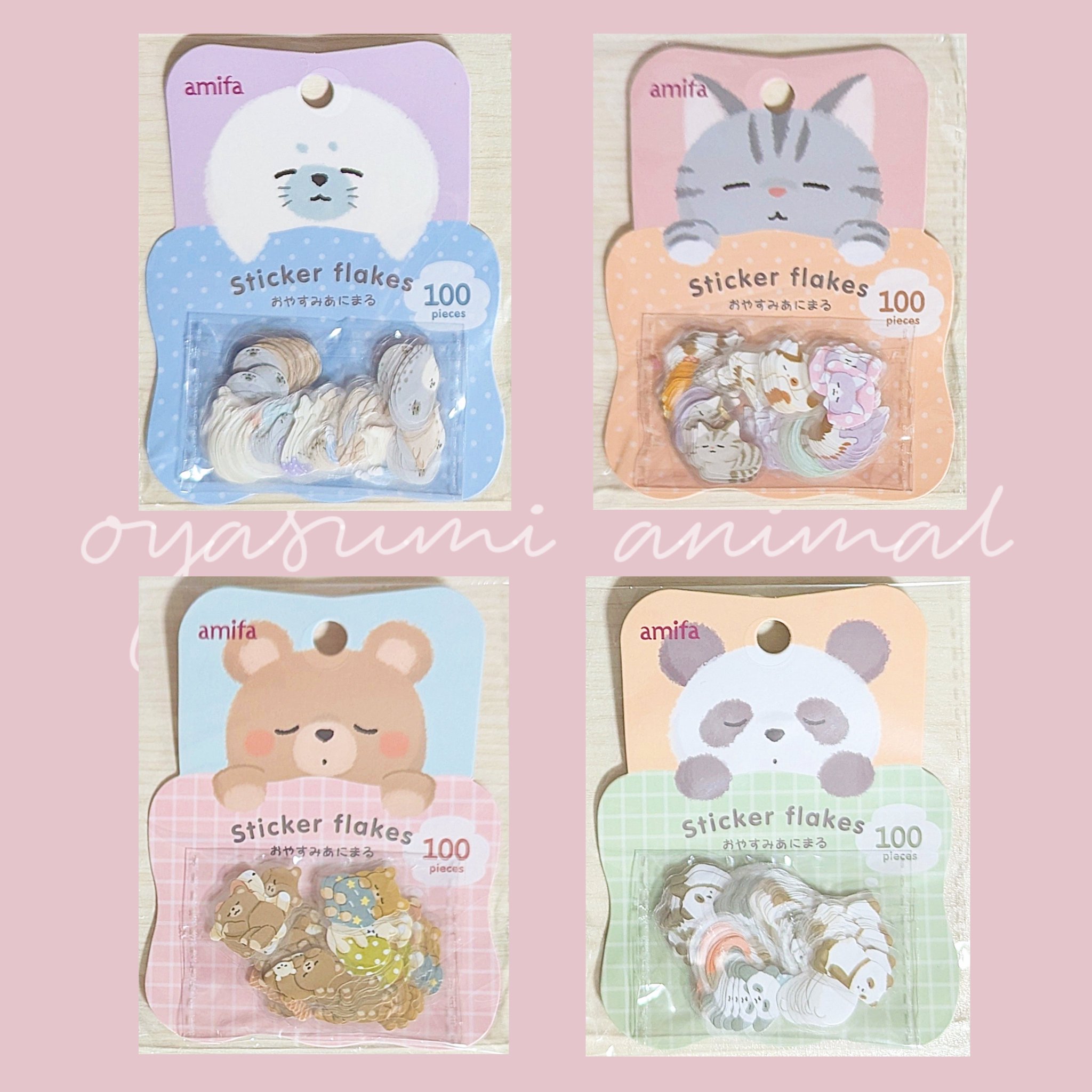 ♡ayyjewel カセットテープ メモ フレークシール アニマル キャンディ♡ 伊吹 100均シール蒐集家 on X: 