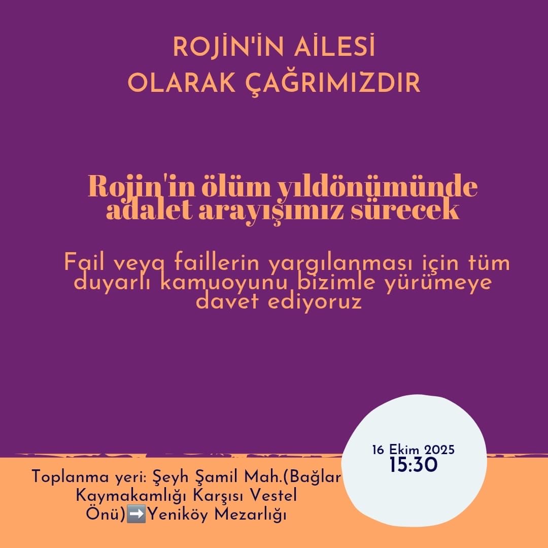 #RojinKabaişİçinAdalet