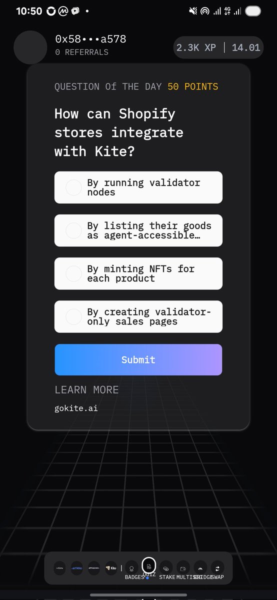 david_oru's tweet image. 14th of October,2025 
GOKITE QUIZ ANSWER- B 
#GoKiteAI 
#syntax 
#incentiv 
#Ariwallet