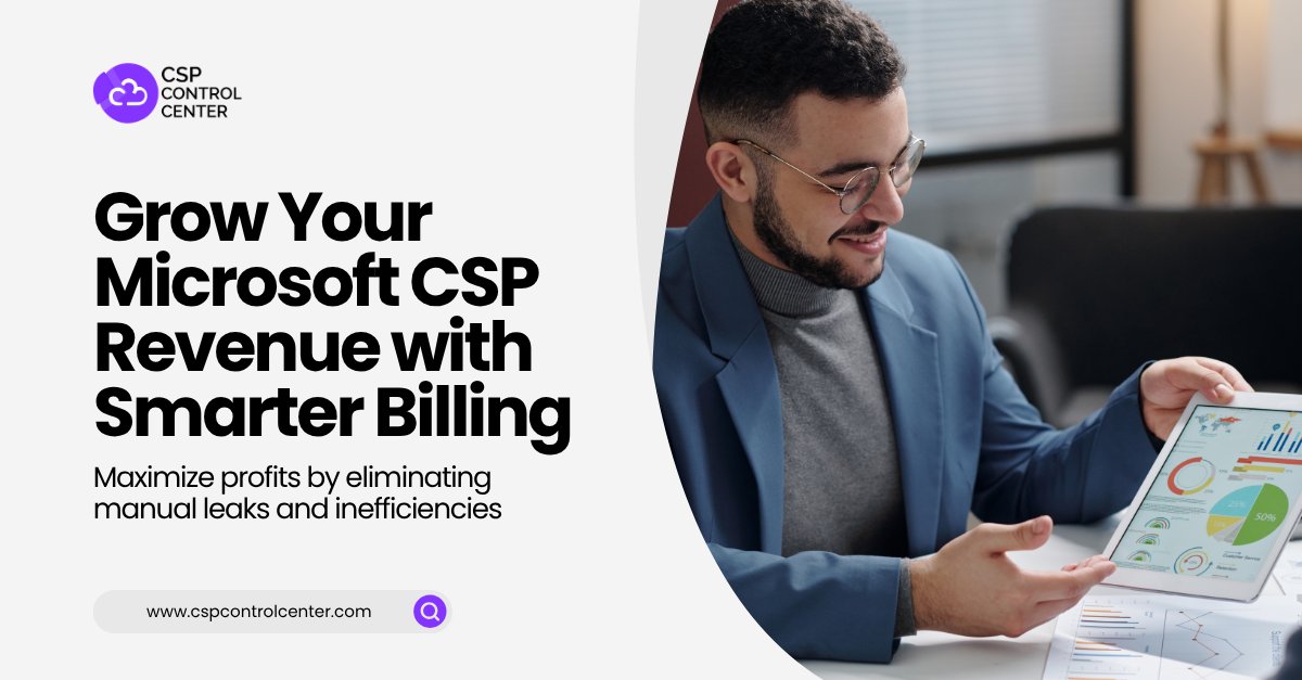 cspctrlcenter's tweet image. Managing CSP billing shouldn’t be complex.
With CSP Control Center (C3), automate provisioning, invoicing &amp;amp; renewals, while gaining real-time revenue insights and eliminating manual leaks.
Grow smarter. Bill better. 🚀
🔗 cspcontrolcenter.com

#CSPAutomation #MicrosoftCSP