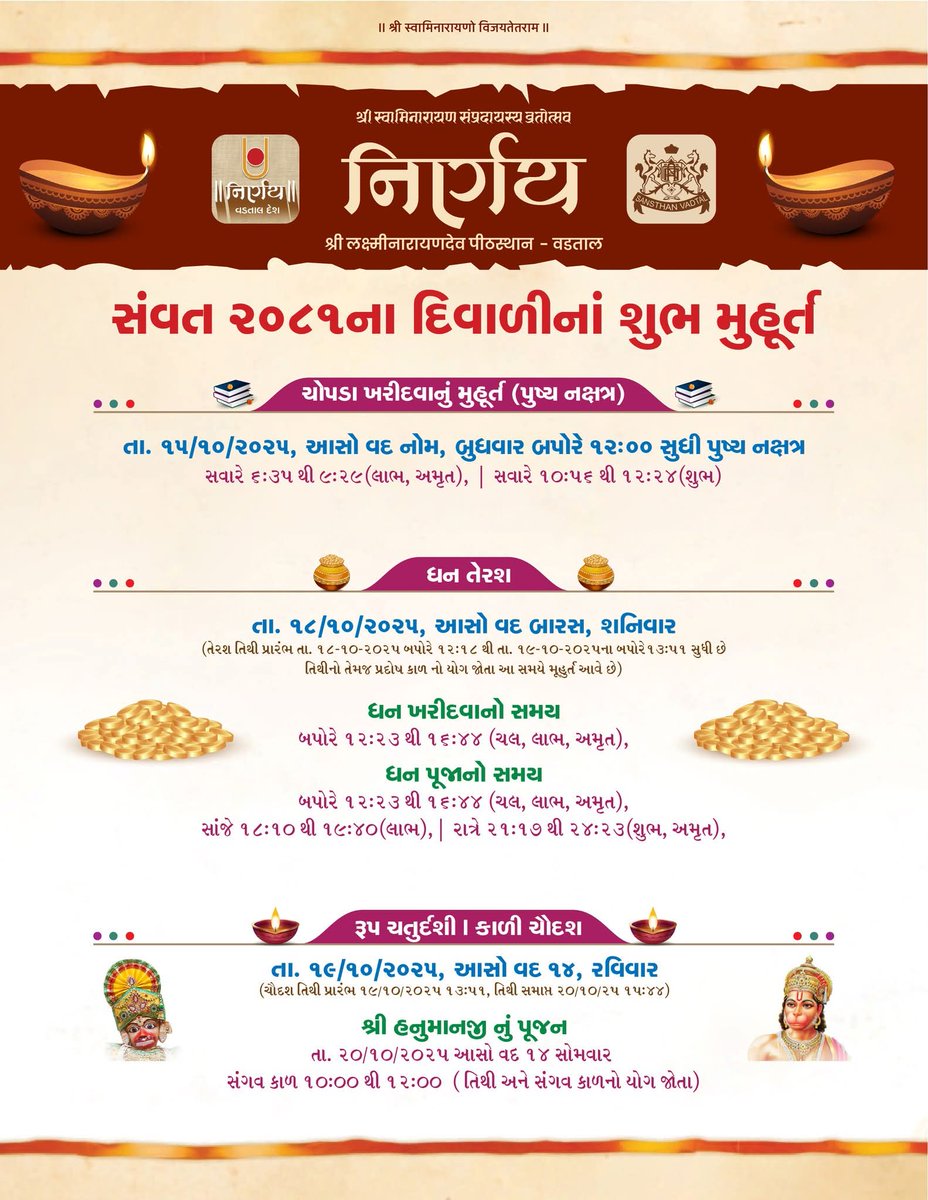 Swaminarayan Vadtal Gadi (SVG) tweet media