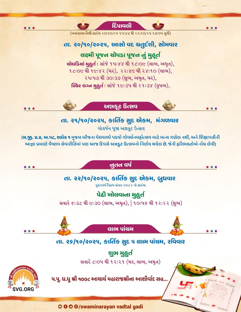 Swaminarayan Vadtal Gadi (SVG) tweet media