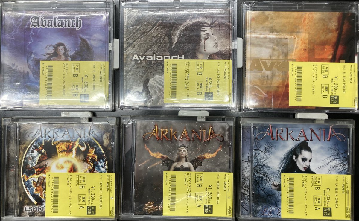 ≪秋割りでオンライン購入なら3％OFF！≫
⚔10/14(火)新着中古CD情報！！⚔
正統派/パワーメタル中心にした中古CD延べ1000点！！

商品リストは2つに分けております☟

パート①
…union-shinjukuheavymetalstore.blog.jp/archives/28661…
パート②
…union-shinjukuheavymetalstore.blog.jp/archives/28661…