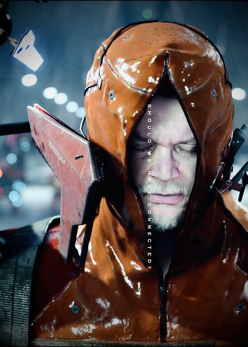 magurojisan's tweet photo. “死は別れじゃない”
Death is not a separation.

#SHOULDWEHAVECONNECTED 
#DeathStranding2 #DS2 @ishizumiakihiko https://t.co/Z2LZu7HIuX