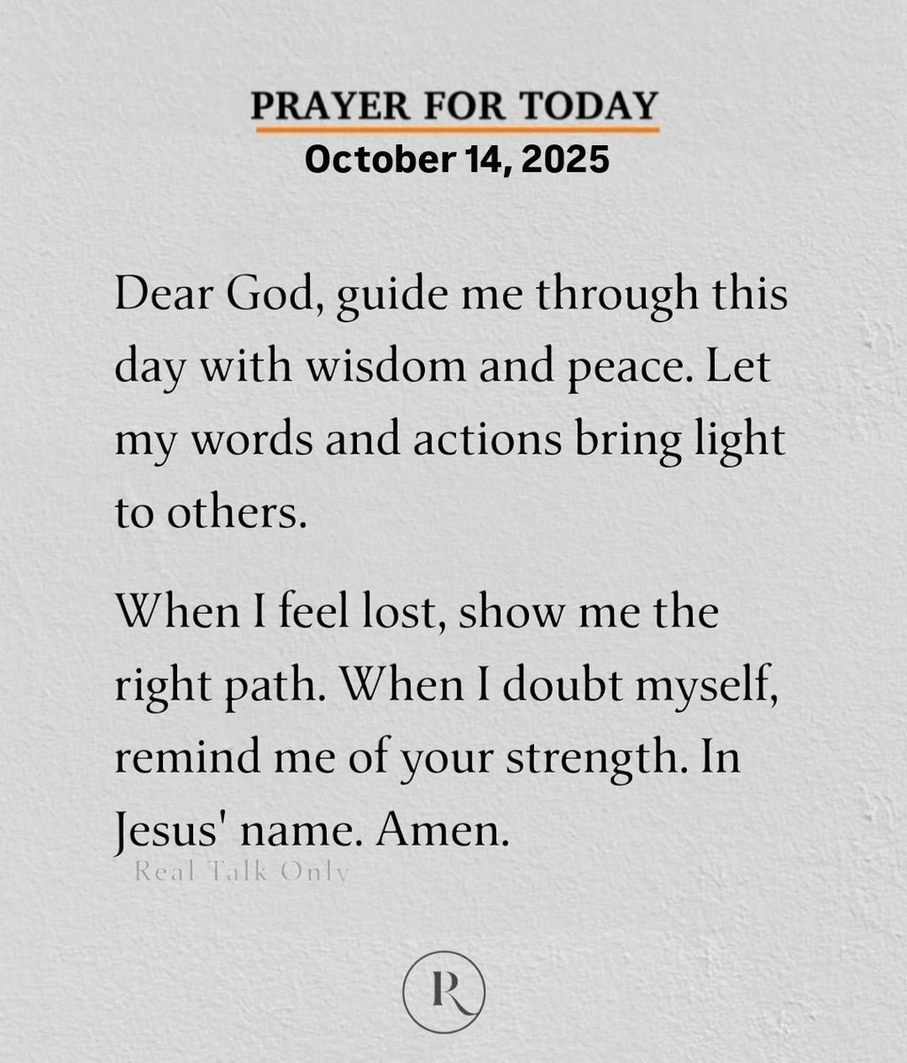 Today's prayer