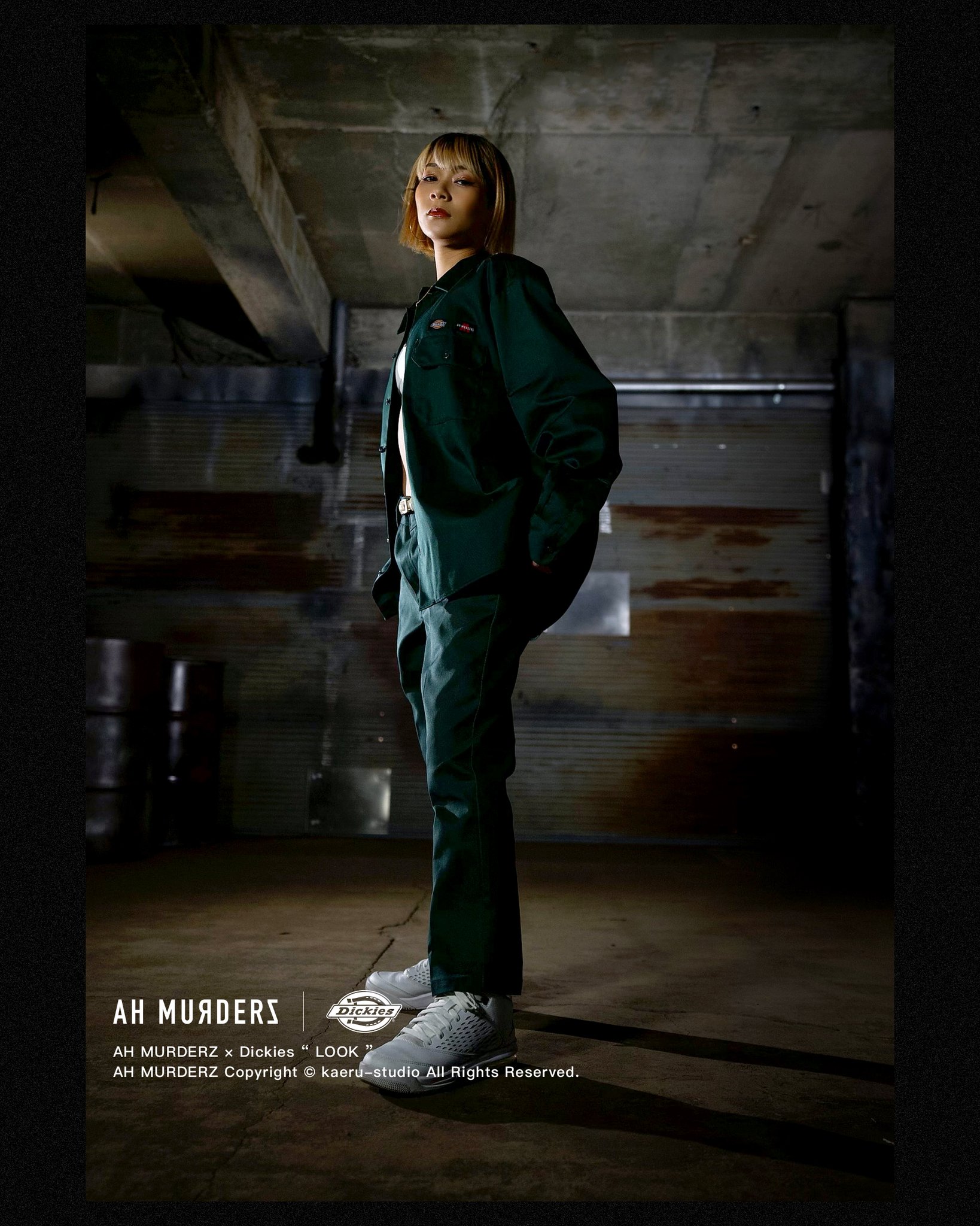 AH MURDERZ × Dickies アムーダーズ　ディッキーズ AH MURDERZ × Dickies “ LOOK ” TWILL PANTS - KHAKI - - 【公式